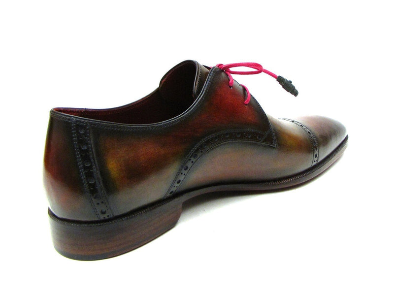 PAUL PARKMAN Paul Parkman Men's Multicolored Cap Toe Derby Shoes (ID#1247-MLT)