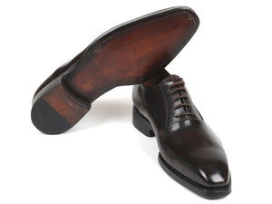 PAUL PARKMAN Paul Parkman Men's Plain Toe Oxfords Brown (ID#5661-BRW)