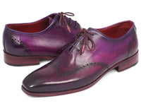 PAUL PARKMAN Paul Parkman Men's Purple Wingtip Oxfords (ID#84HT12)