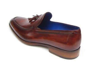 PAUL PARKMAN Paul Parkman Men's Tassel Loafer Brown Leather Upper and Leather Sole (ID#073-BRD)