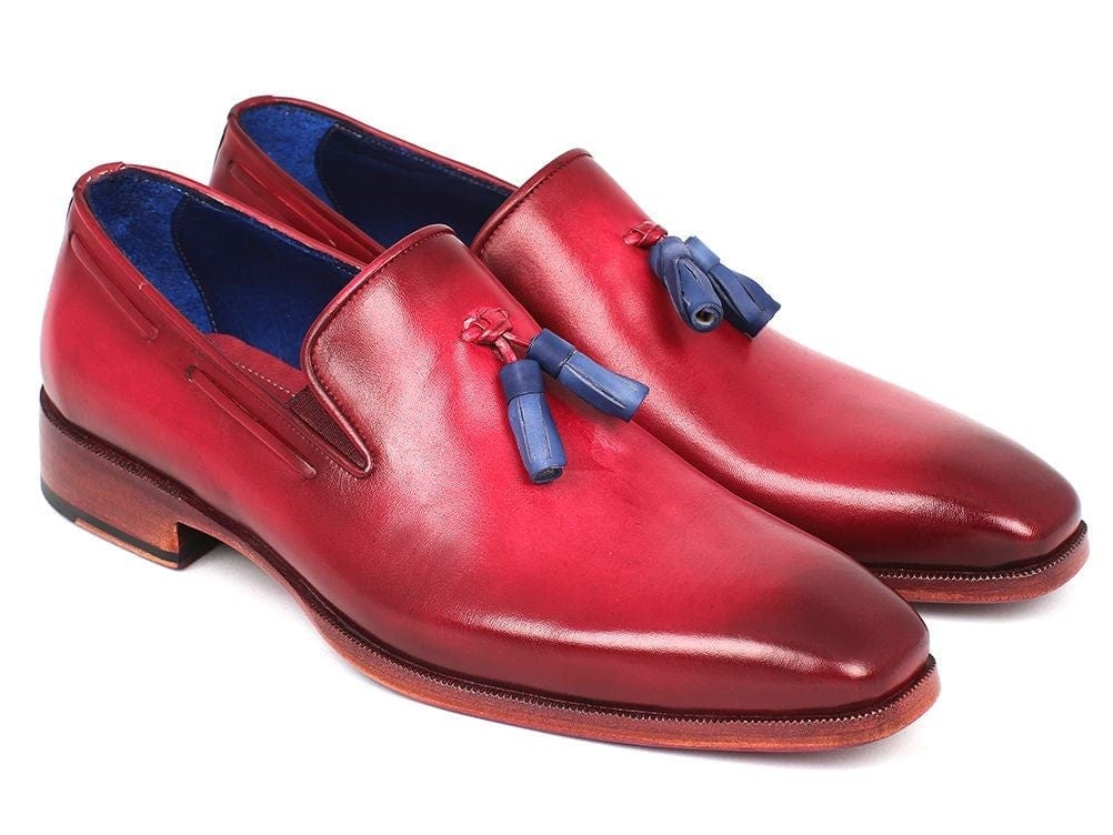 PAUL PARKMAN Paul Parkman Men's Tassel Loafer Burgundy (ID#5141BUR)