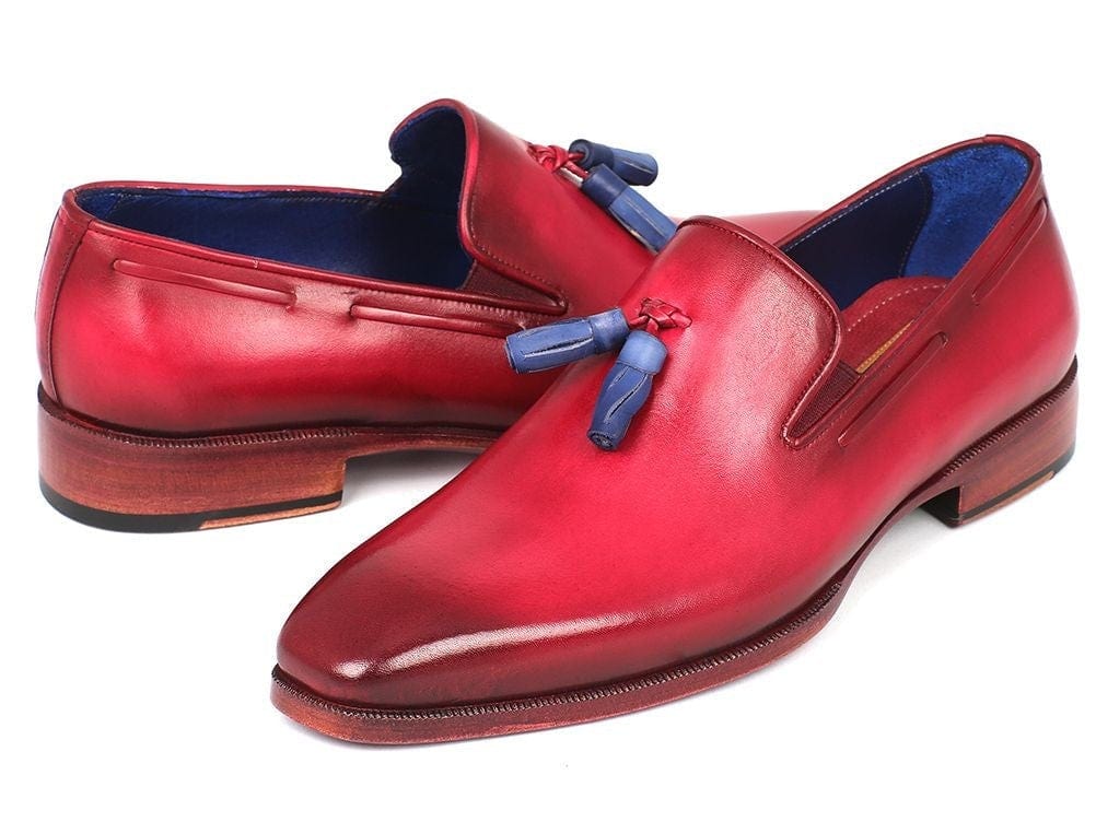 PAUL PARKMAN Paul Parkman Men's Tassel Loafer Burgundy (ID#5141BUR)