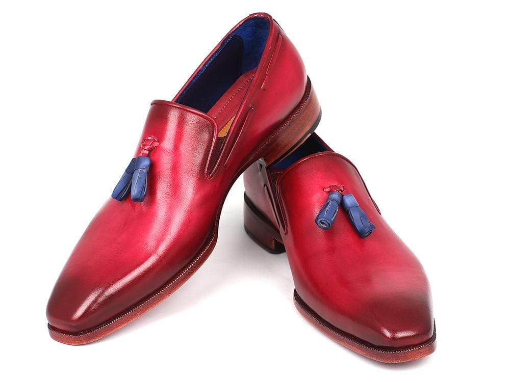 PAUL PARKMAN Paul Parkman Men's Tassel Loafer Burgundy (ID#5141BUR)