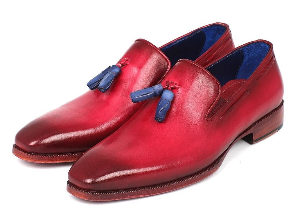 PAUL PARKMAN Paul Parkman Men's Tassel Loafer Burgundy (ID#5141BUR)