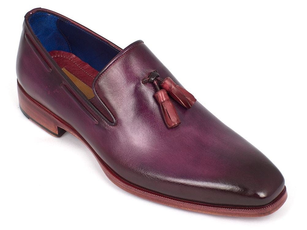 PAUL PARKMAN Paul Parkman Men's Tassel Loafer Purple (ID#5141PRP)