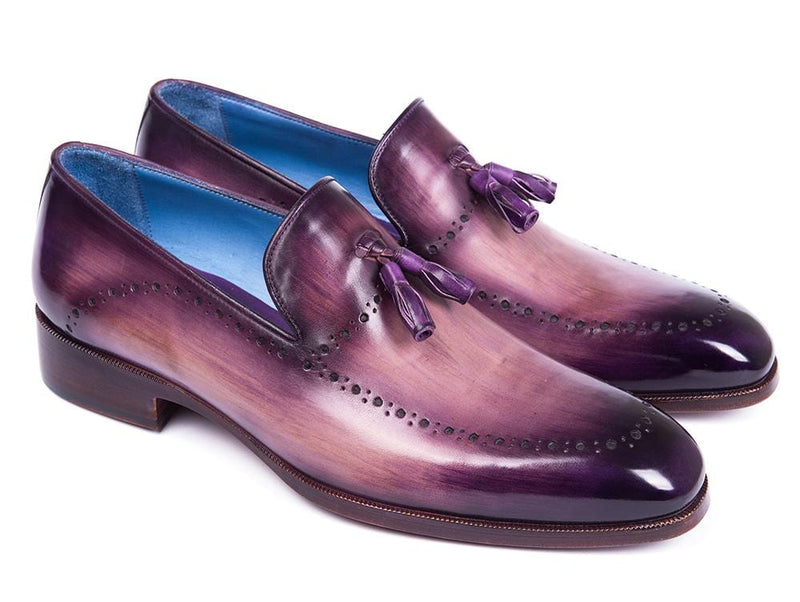 PAUL PARKMAN Paul Parkman Men's Tassel Loafer Purple (ID#66T80-PRP)