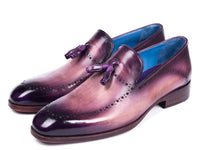 PAUL PARKMAN Paul Parkman Men's Tassel Loafer Purple (ID#66T80-PRP)