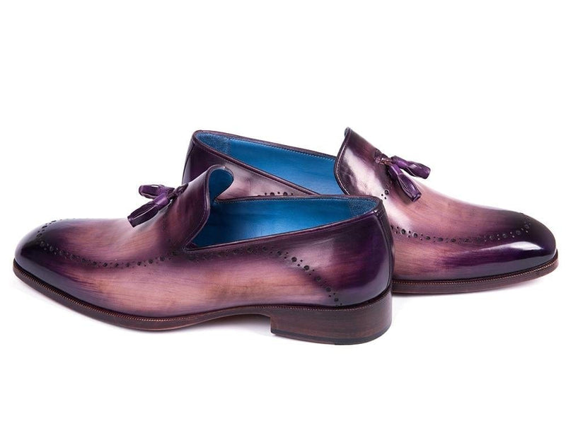 PAUL PARKMAN Paul Parkman Men's Tassel Loafer Purple (ID#66T80-PRP)