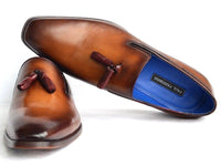 PAUL PARKMAN Paul Parkman Men's Tassel Loafer Walnut Leather Sole Leather Upper (ID#5141-WALNUT)