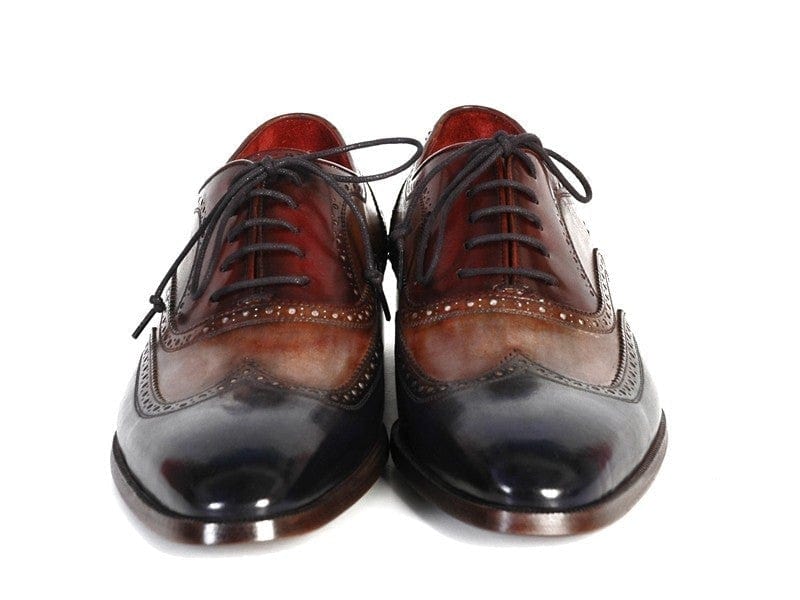 PAUL PARKMAN Paul Parkman Men's Three Tone Wingtip Oxfords (ID#PP2278)