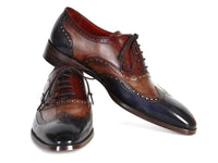 PAUL PARKMAN Paul Parkman Men's Three Tone Wingtip Oxfords (ID#PP2278)