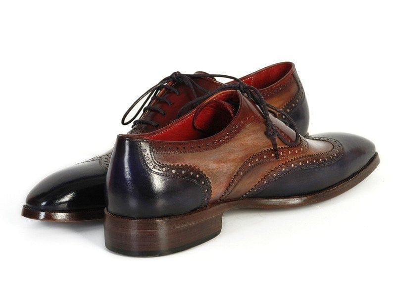 PAUL PARKMAN Paul Parkman Men's Three Tone Wingtip Oxfords (ID#PP2278)