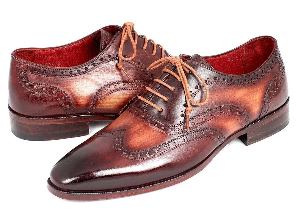 PAUL PARKMAN Paul Parkman Men's Two Tone Wingtip Oxfords (ID#PP22TX54)