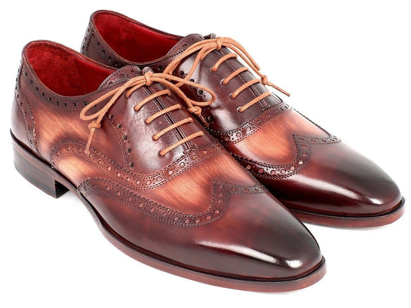 PAUL PARKMAN Paul Parkman Men's Two Tone Wingtip Oxfords (ID#PP22TX54)