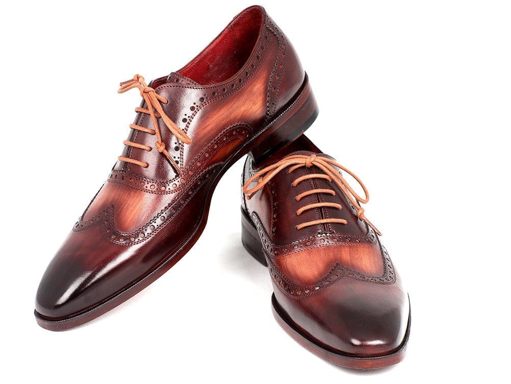 PAUL PARKMAN Paul Parkman Men's Two Tone Wingtip Oxfords (ID#PP22TX54)