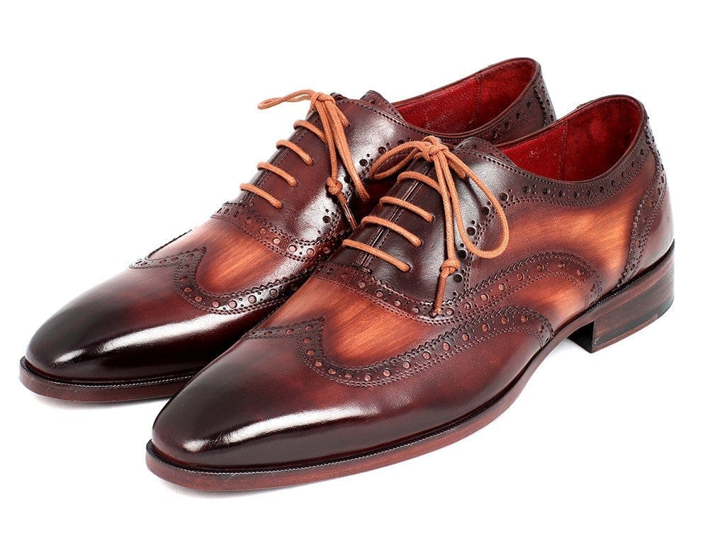 PAUL PARKMAN Paul Parkman Men's Two Tone Wingtip Oxfords (ID#PP22TX54)