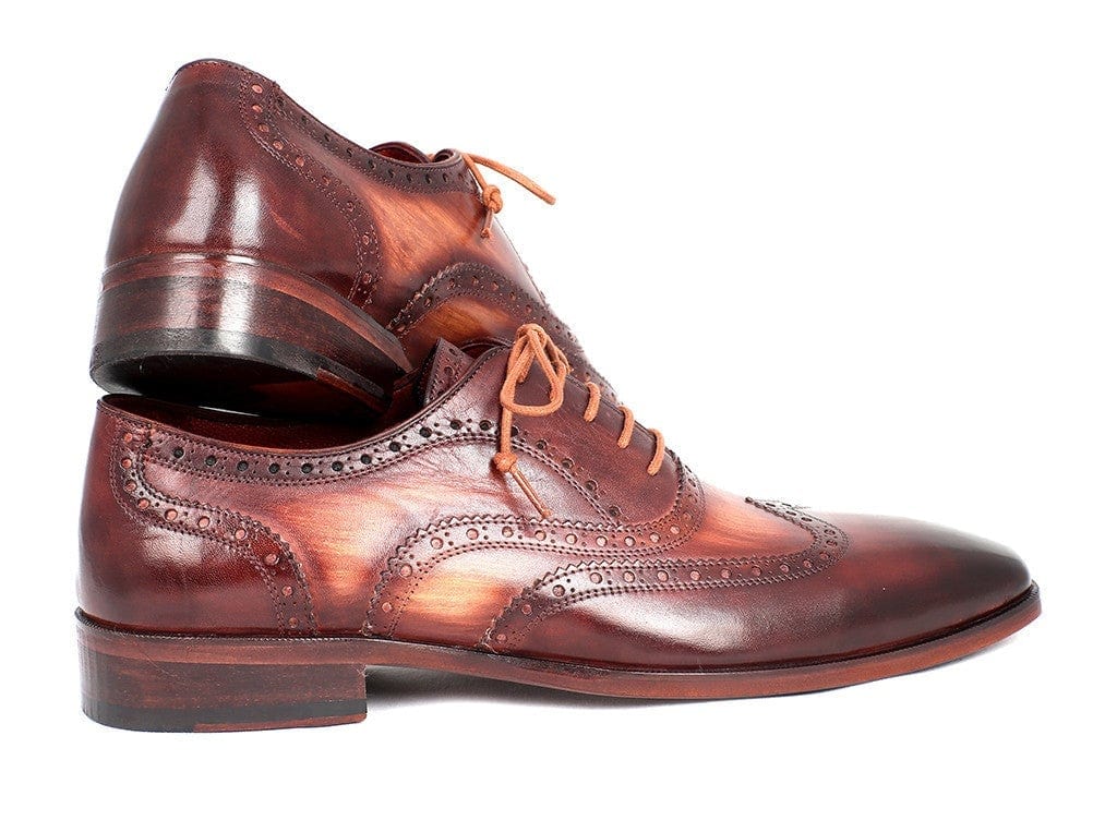 PAUL PARKMAN Paul Parkman Men's Two Tone Wingtip Oxfords (ID#PP22TX54)