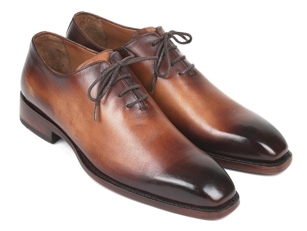 PAUL PARKMAN Paul Parkman Men's Wholecut Oxfords Brown Leather (ID#3222-BRW)