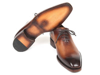PAUL PARKMAN Paul Parkman Men's Wholecut Oxfords Brown Leather (ID#3222-BRW)