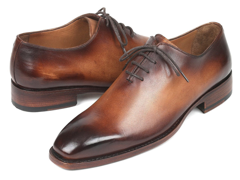 PAUL PARKMAN Paul Parkman Men's Wholecut Oxfords Brown Leather (ID#3222-BRW)