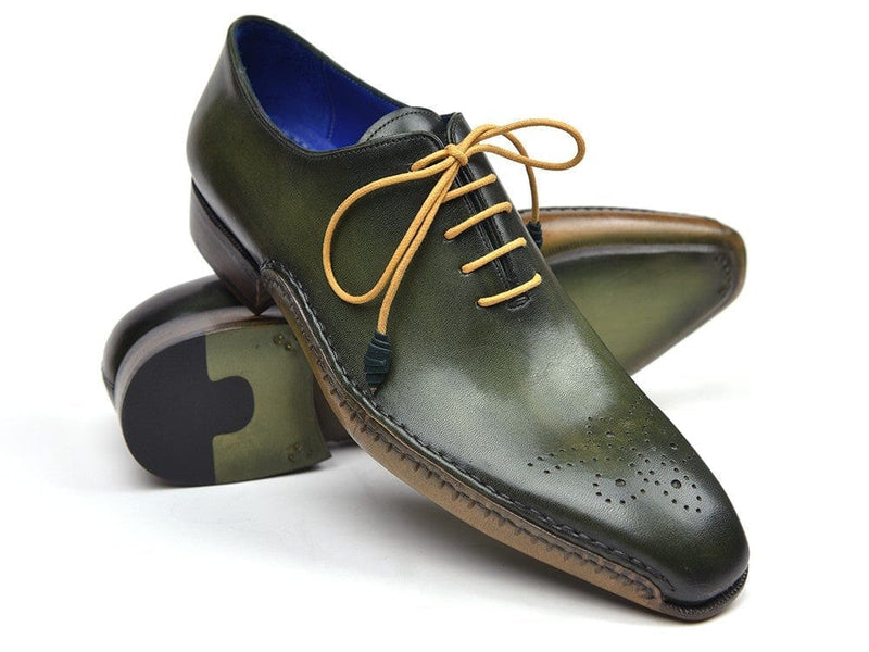 PAUL PARKMAN Paul Parkman Opanka Construction Oxfords Green (ID#86A5-GRN)