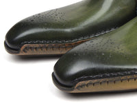 PAUL PARKMAN Paul Parkman Opanka Construction Oxfords Green (ID#86A5-GRN)