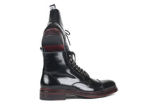 PAUL PARKMAN Paul Parkman Polished Leather Boots Black (ID#5075-BLK)