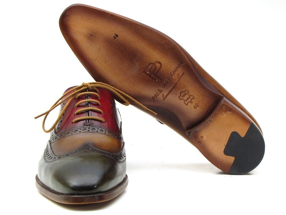 PAUL PARKMAN Paul Parkman Three Tone Wingtip Oxfords (ID#PP22F75)
