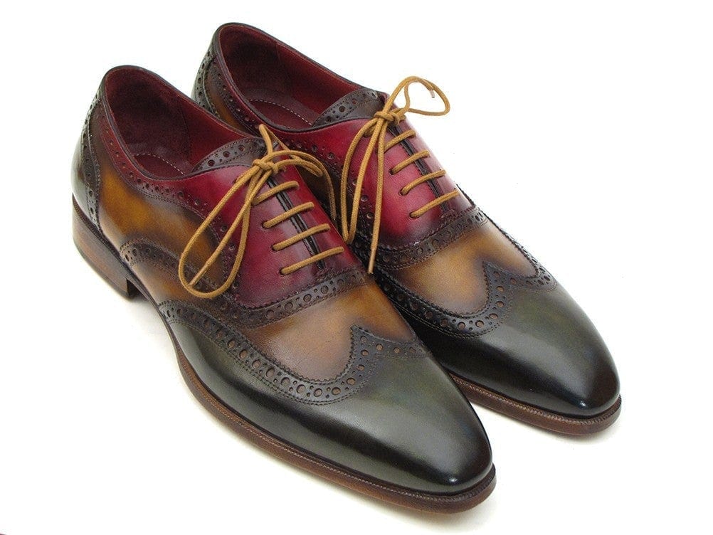 PAUL PARKMAN Paul Parkman Three Tone Wingtip Oxfords (ID#PP22F75)
