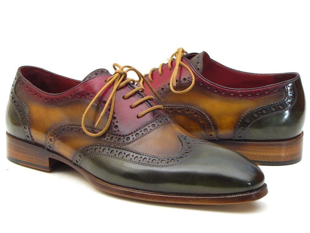 PAUL PARKMAN Paul Parkman Three Tone Wingtip Oxfords (ID#PP22F75)