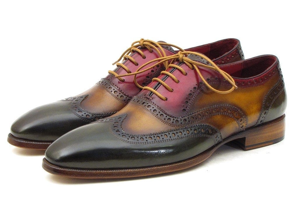 PAUL PARKMAN Paul Parkman Three Tone Wingtip Oxfords (ID#PP22F75)
