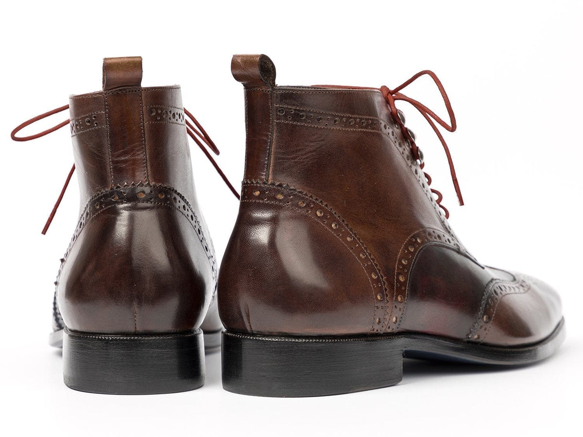 PAUL PARKMAN Paul Parkman Wingtip Ankle Boots Brown (ID#CH777BRW)