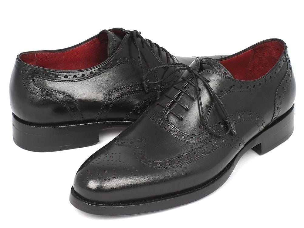 PAUL PARKMAN Paul Parkman Wingtip Oxford Goodyear Welted Black (ID#027-BLK)