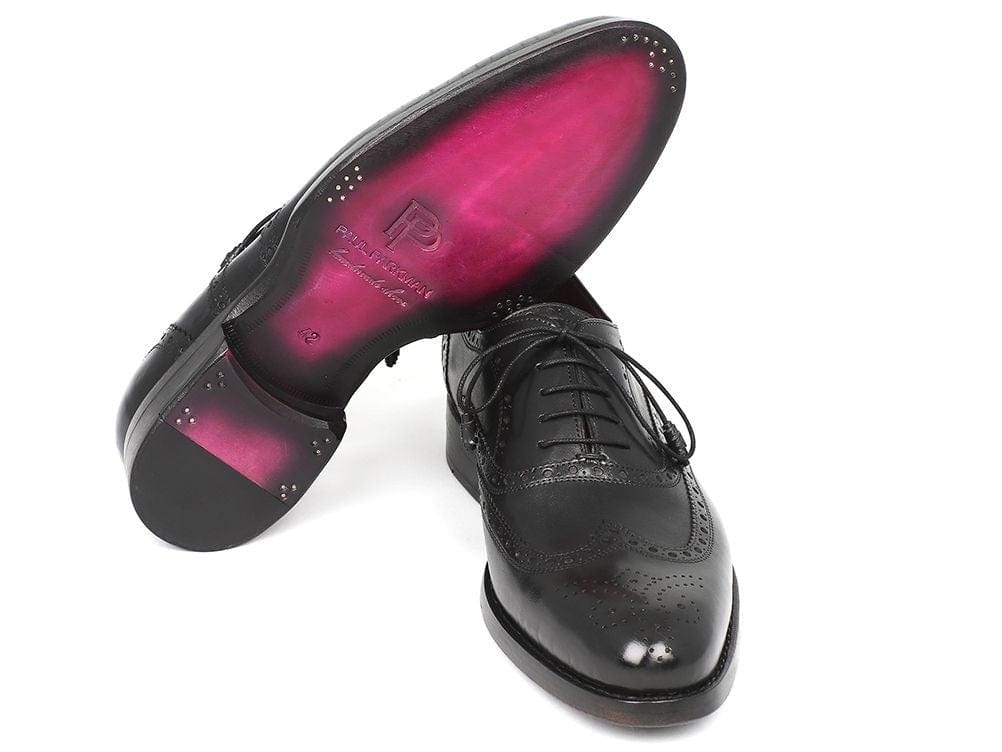 PAUL PARKMAN Paul Parkman Wingtip Oxford Goodyear Welted Black (ID#027-BLK)