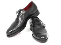 PAUL PARKMAN Paul Parkman Wingtip Oxford Goodyear Welted Black (ID#027-BLK)