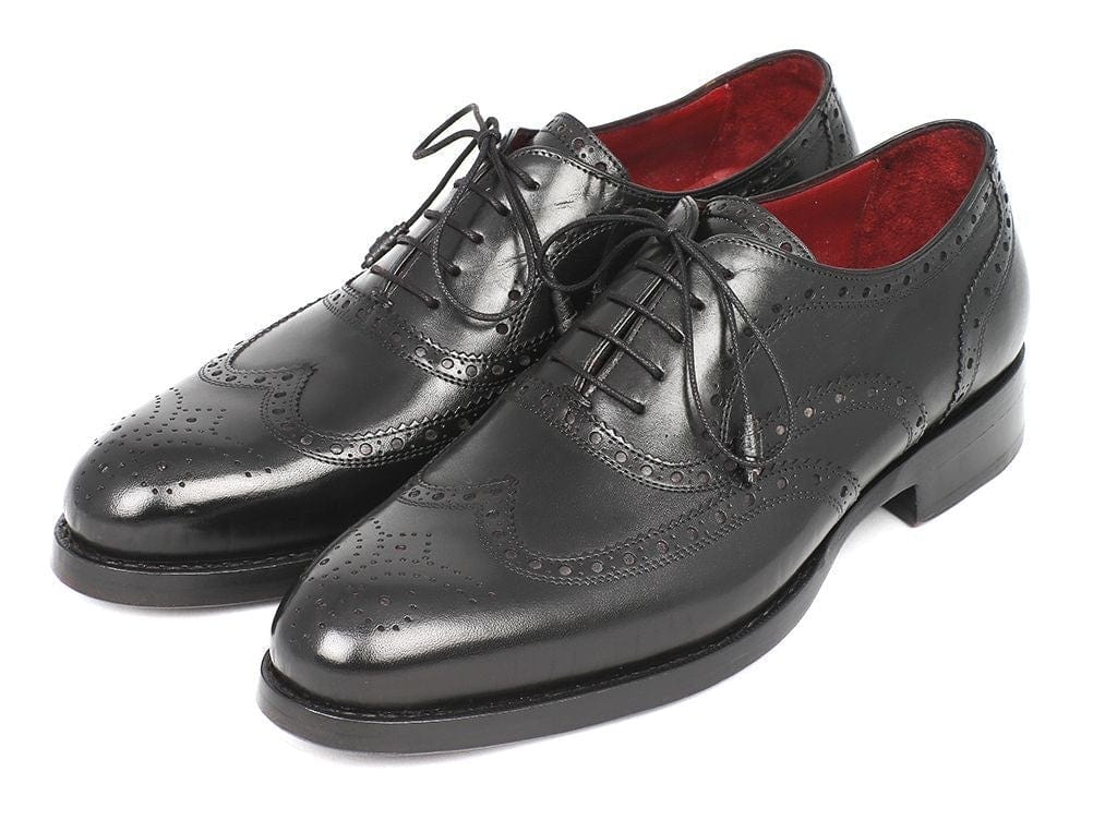 PAUL PARKMAN Paul Parkman Wingtip Oxford Goodyear Welted Black (ID#027-BLK)