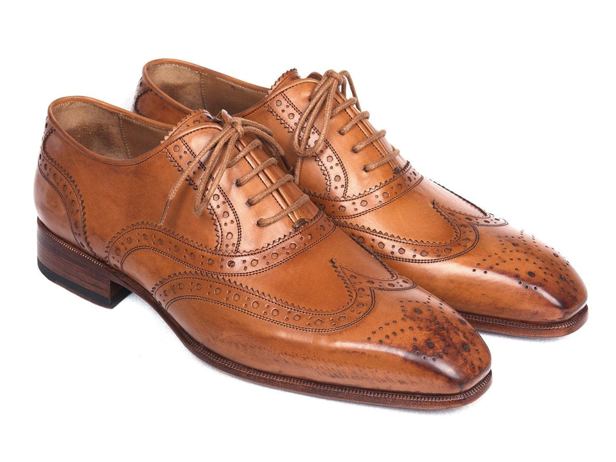 PAUL PARKMAN Paul Parkman Wingtip Oxfords Cognac (ID#5447-CGN)