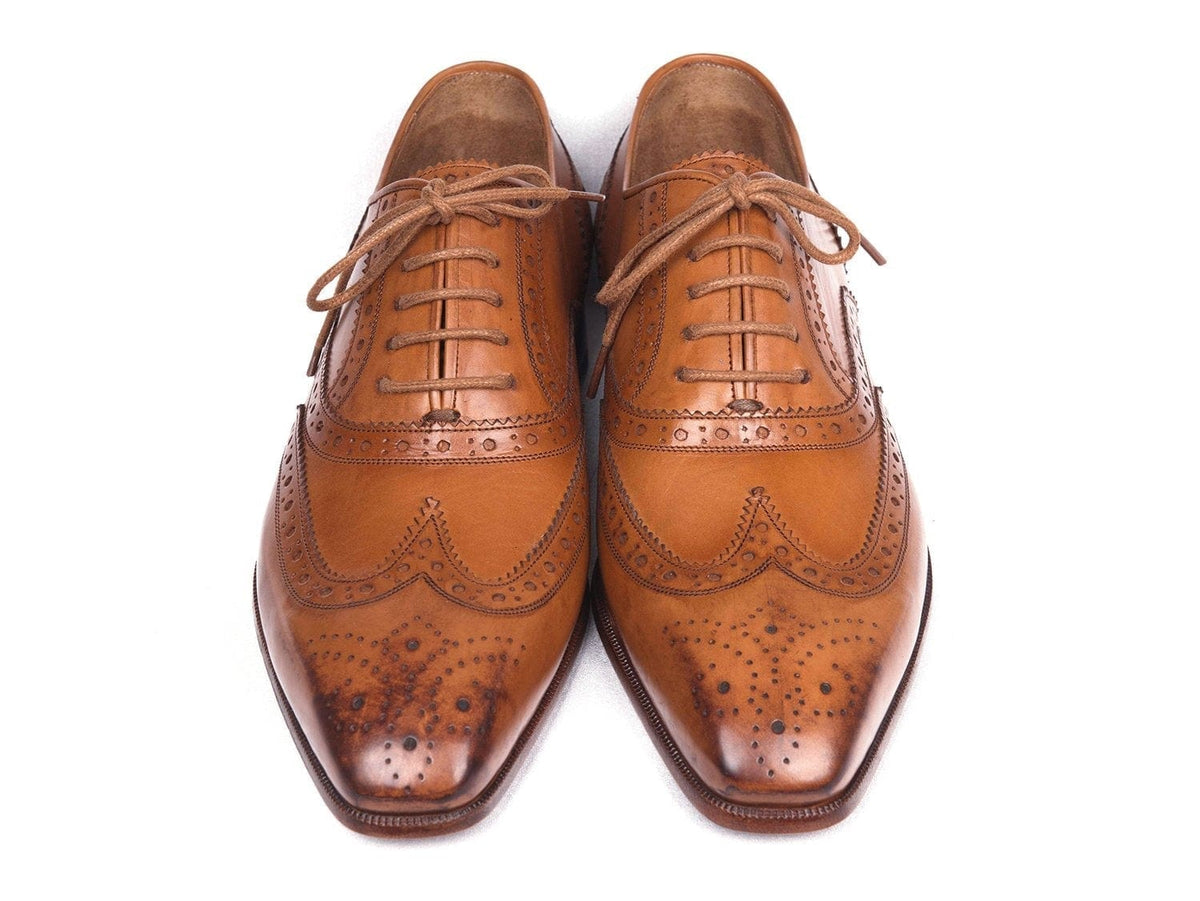 PAUL PARKMAN Paul Parkman Wingtip Oxfords Cognac (ID#5447-CGN)