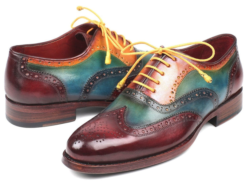 PAUL PARKMAN Paul Parkman Wingtip Oxfords Goodyear Welted Multi-Color (ID#027-MIX)