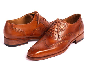 PAUL PARKMAN Paul Parkman Wingtip Oxfords Mid Brown (ID#5447-BRW)