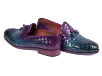 PAUL PARKMAN Paul Parkman Woven Leather Tassel Loafers Multicolor (ID#WVN88-MIX)