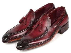 PAUL PARKMAN Shoes Paul Parkman Hand-Sewn Tassel Loafers Bordeaux (ID#082-BRD)