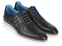 PAUL PARKMAN Shoes Paul Parkman Men's Casual Shoes Black Floater Leather (ID#192-BLK)
