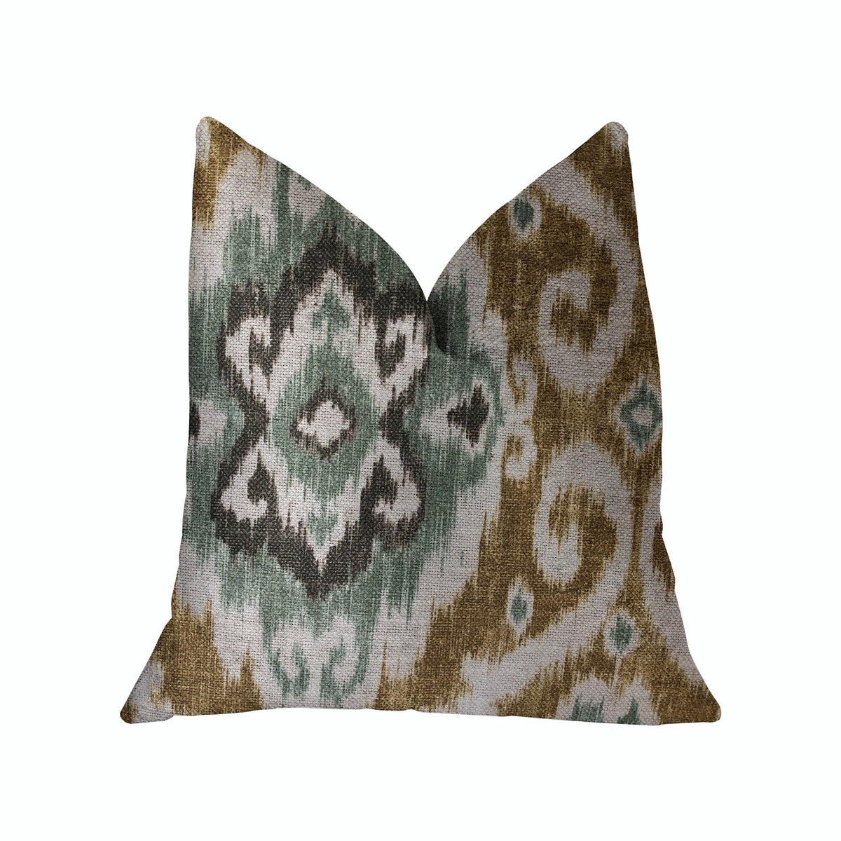 Plutus Brands Home & Garden - Home Textile - Pillows Plutus Ambrosia Yellow and Beige Luxury Throw Pillow