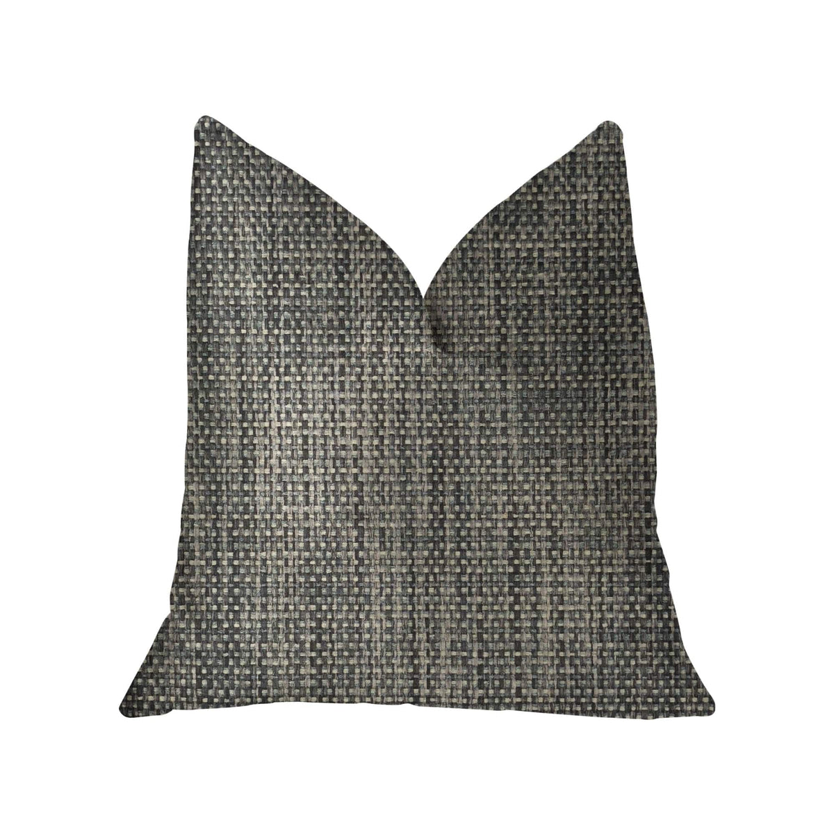 Plutus Brands Home & Garden - Home Textile - Pillows Plutus Bluejay Cayne  Blue and Gray Luxury Throw Pillow