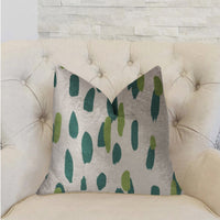 Plutus Brands Home & Garden - Home Textile - Pillows Plutus Bosky Willow Green and Beige Luxury Throw Pillow