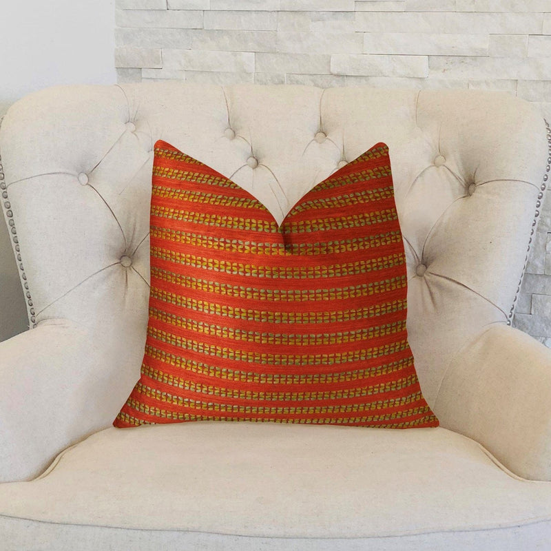 Plutus Brands Home & Garden - Home Textile - Pillows Plutus Carmine Red Handmade Luxury Pillow