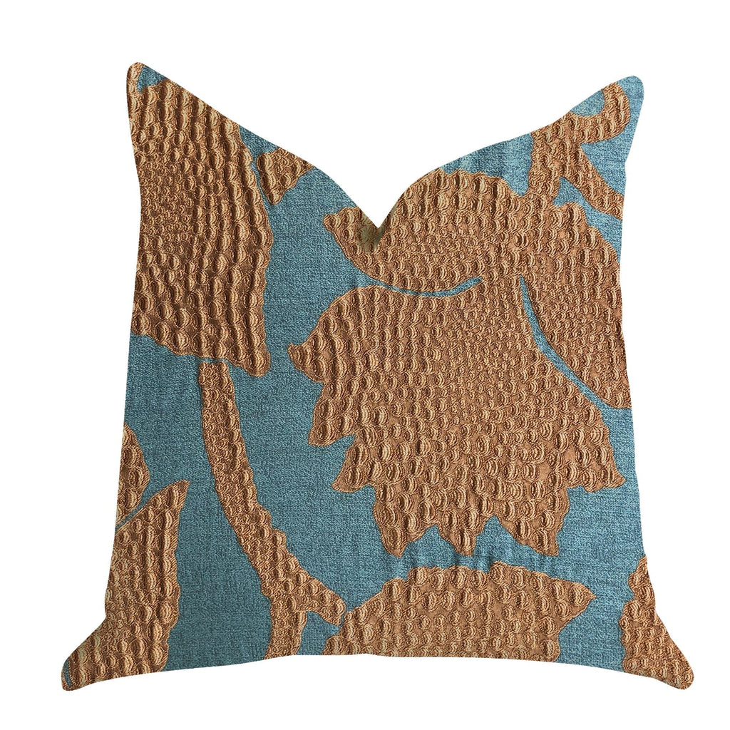 Plutus Brands Home & Garden - Home Textile - Pillows Plutus Golden Arabella Vine in Green and Bronze Tones Luxury Throw Pillow