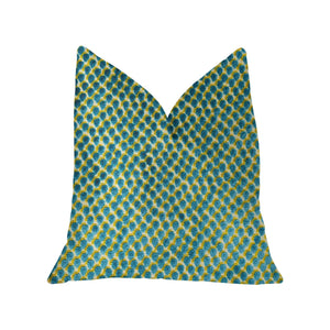 Plutus Brands Home & Garden - Home Textile - Pillows Plutus Sea Green Iota Turquoise Luxury Throw Pillow