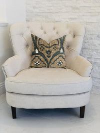 Plutus Brands Home & Garden - Home Textile - Pillows Plutus Tulip Zen Green Taupe Luxury Throw Pillow